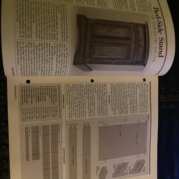 🎉5/$10🎉 Woodsmith magazine number 18 November 1981 bed side stand, note board - Picture 4 of 8